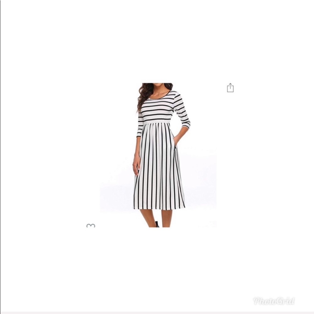 Black and White Stripped Dress ( wore once )